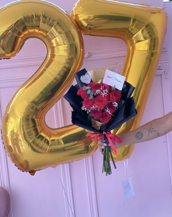 rosas y globos